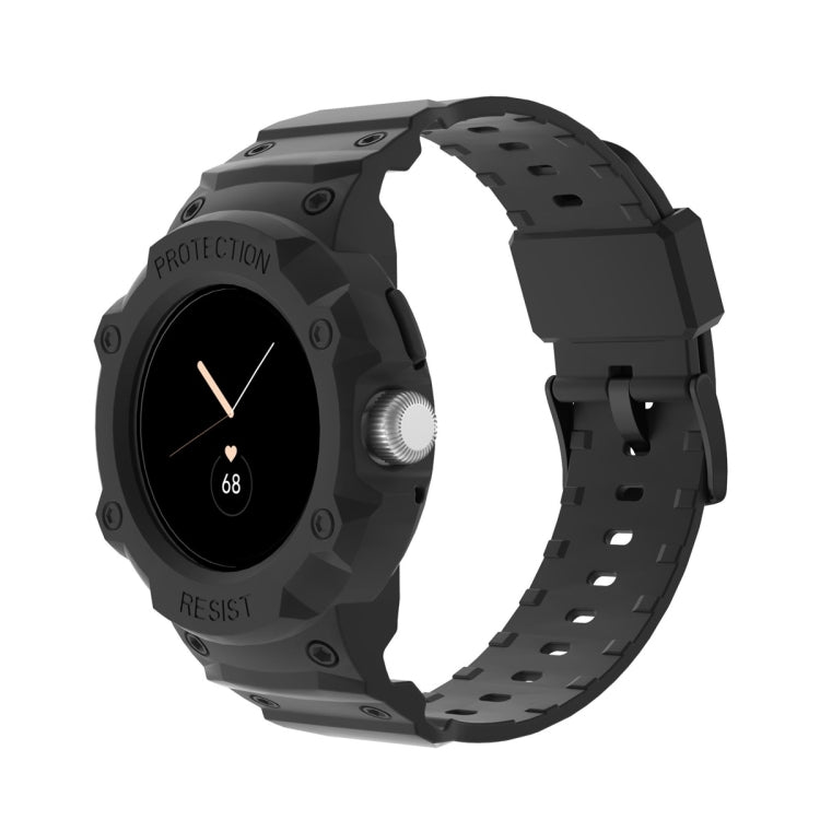 Watch Band – For Google Pixel Watch JUNSUNMAY Integrated TPU Adjustable Elastic... Black
