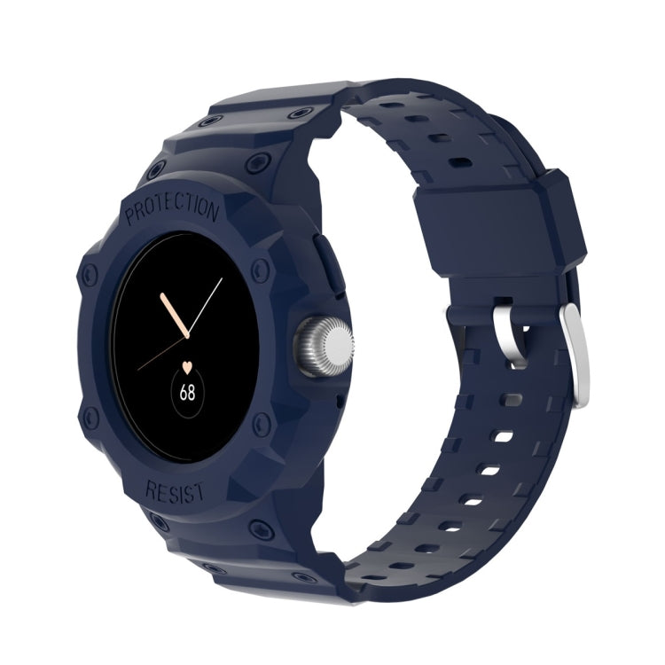 Watch Band – For Google Pixel Watch JUNSUNMAY Integrated TPU Adjustable Elastic... Dark Blue