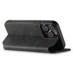 Suteni J06 Multifunctional Leather Magnetic Magsafe Phone Case, For iPhone 14 Pro Max