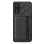 Carbon Fiber Magnetic Card Bag Phone Case – Magnetic, For OPPO A78, For OPPO A94 5G, For OPPO Find X6 Pro, For OPPO Find X6