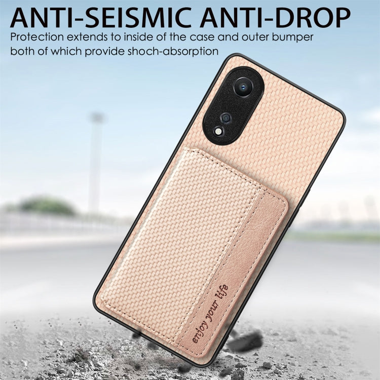 Carbon Fiber Magnetic Card Bag Phone Case – Magnetic, For OPPO A78, For OPPO A94 5G, For OPPO Find X6 Pro, For OPPO Find X6