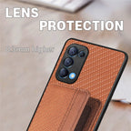 Carbon Fiber Magnetic Card Bag Phone Case – Magnetic, For OPPO Reno5 5G, For OPPO Reno7 5G, For OPPO Reno8 T 4G, For vivo X70