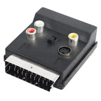 JUNSUNMAY 21 Pin Scart Male to Female S-Video 3 RCA Adapter Switchable in Out Audio Converter – TPU