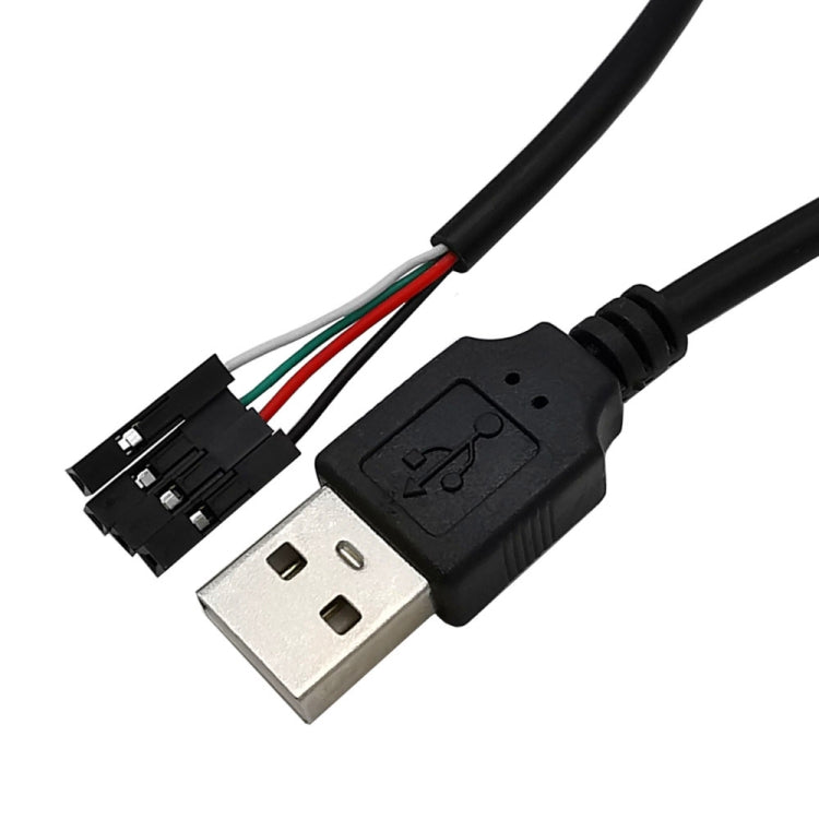 JUNSUNMAY USB 2.0 A to Female 4 Pin Dupont Motherboard Header Adapter Extender Cable, Length: 0.3m, USB Male, USB Female – Durable Build, Easy to Use