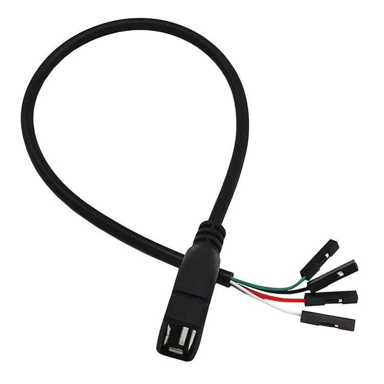 JUNSUNMAY USB 2.0 A to Female 4 Pin Dupont Motherboard Header Adapter Extender Cable, Length: 0.3m, USB Male, USB Female – Durable Build, Easy to Use USB Female