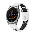Watch Band – Silicone (22mm) #13 For Garmin EPIX Gen 2 White+Black