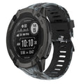 Watch Band – Silicone (26mm) #9 For Garmin Instinct 2X Solar Black+Digital Camouflage