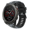 Watch Band – Silicone (26mm) #8 For Garmin Fenix 5X Sapphire Black+Digital Camouflage