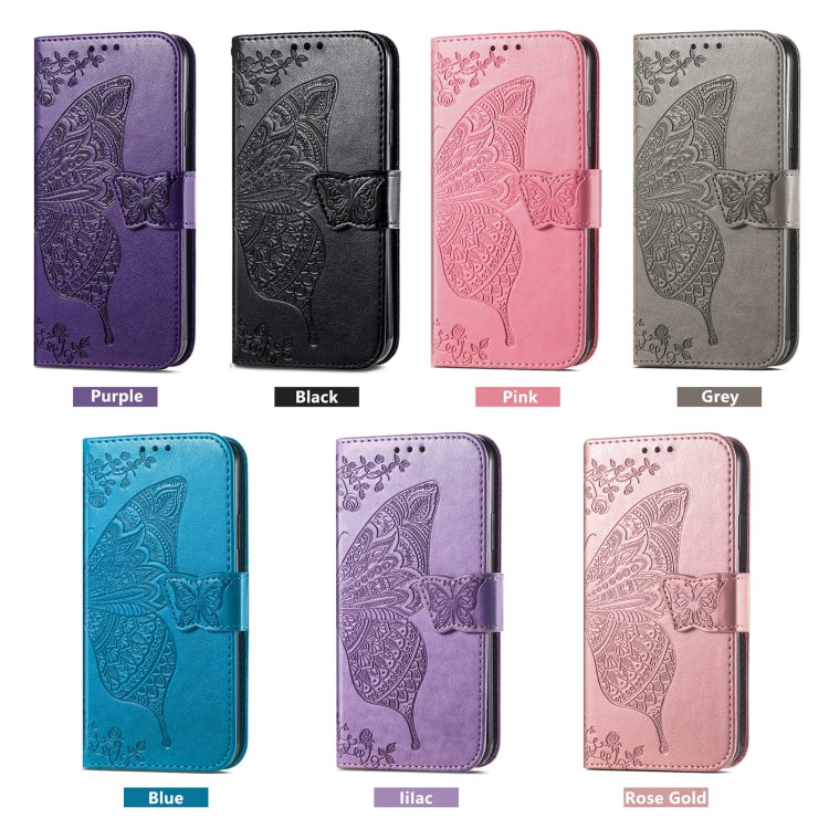 Butterfly Love Flower Embossed Leather Phone Case – Lanyard, Card Slot, Leather, For Tecno Spark 10 Pro, For Tecno Spark 10C
