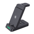 B20 18W 3 in 1 Wireless Charger Stand Charger Dock for iPhone Apple Watch Series, B20 for Apple B20 for Apple Black