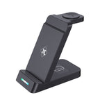 B20A Charging Stand – 15W Qi Wireless Charger Charging Stand Compatible for iPhone iWatch... B20A for Apple Black