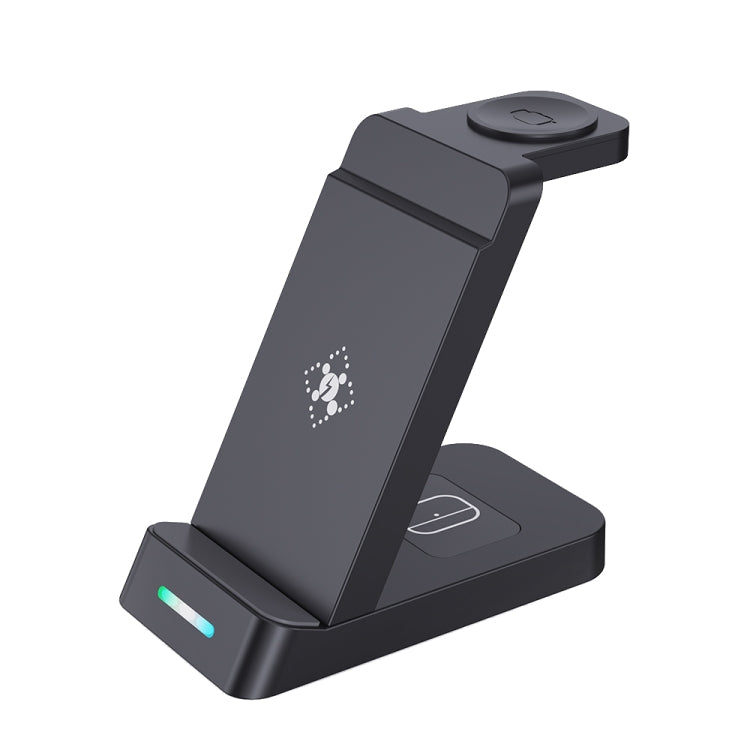 B20A Charging Stand – 15W Qi Wireless Charger Charging Stand Compatible for iPhone iWatch... B20A for Apple Black