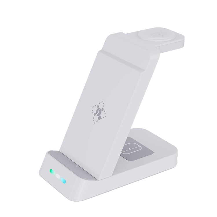 B20A Charging Stand – 15W Qi Wireless Charger Charging Stand Compatible for iPhone iWatch... B20A for Apple White