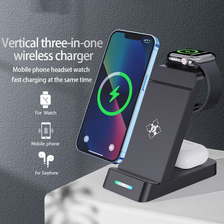 B20A Charging Stand – 15W Qi Wireless Charger Charging Stand Compatible for iPhone iWatch...
