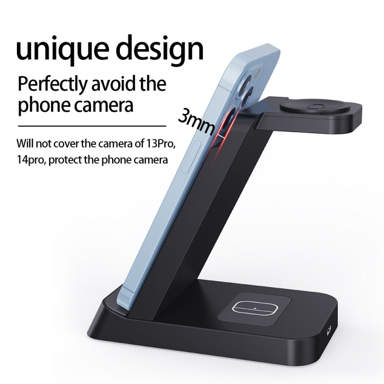 B20A Charging Stand – 15W Qi Wireless Charger Charging Stand Compatible for iPhone iWatch...