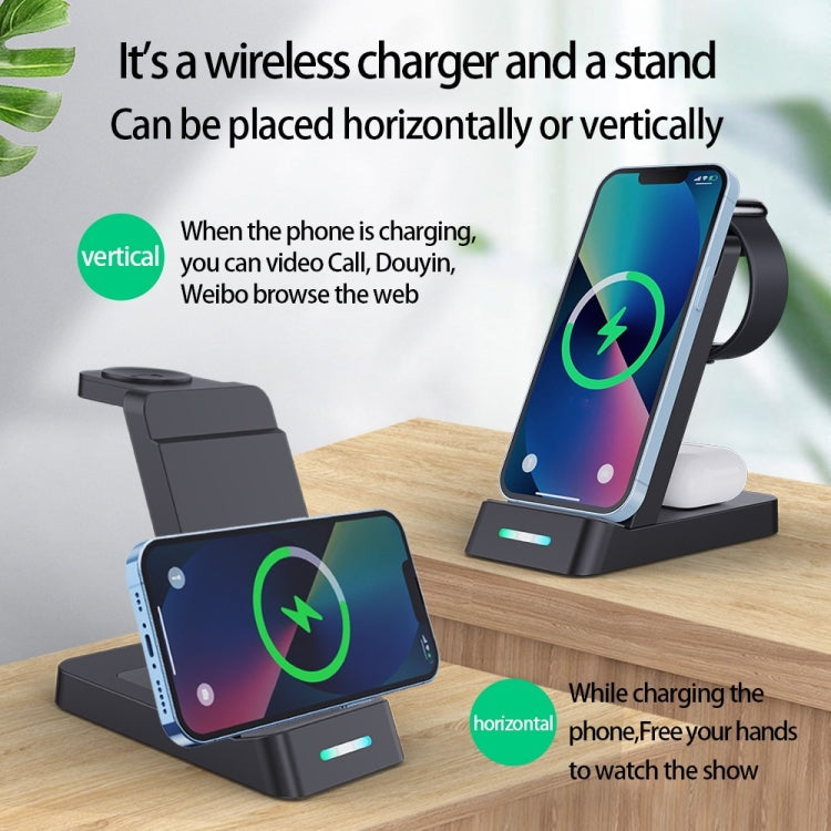 B20A Charging Stand – 15W Qi Wireless Charger Charging Stand Compatible for iPhone iWatch...