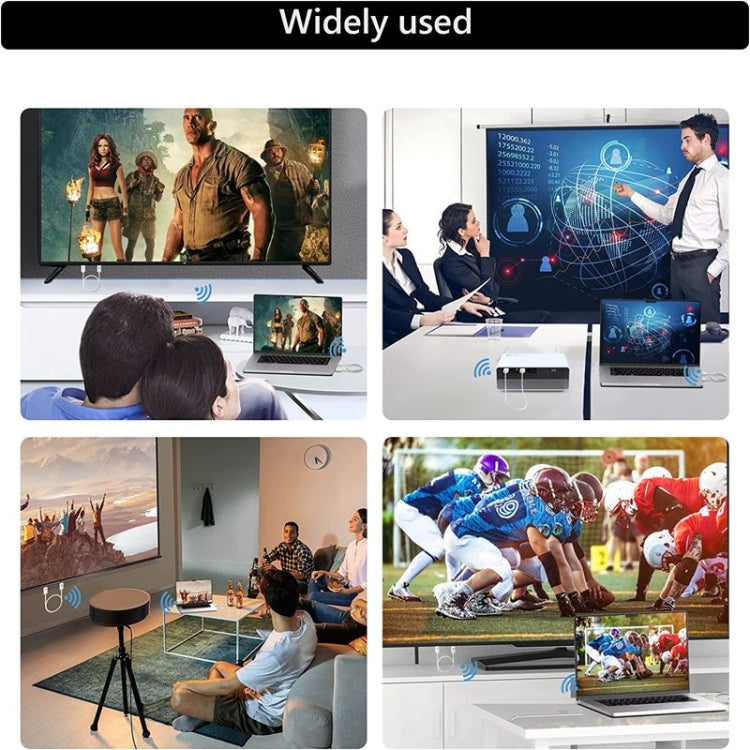 Wireless HDMI Transmitter and Receiver Kit, HDMI Wireless Extender Adapter, 1080P 60fps Video Audio Projecting for PC, Laptop, Camera to HDTV/Projector – Durable Build, Easy to Use