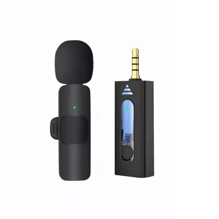 Lavalier Wireless Noise Reduction Microphone for Phone / Camera / Laptop / MacBook with 3.5mm Receiver, One by One, One by Two One by One