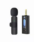 Lavalier Wireless Noise Reduction Microphone for Phone / Camera / Laptop / MacBook with 3.5mm Receiver, One by One, One by Two One by One