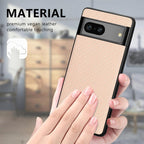 Carbon Fiber Texture Leather Back Cover Phone Case – Leather, For Google Pixel 6
