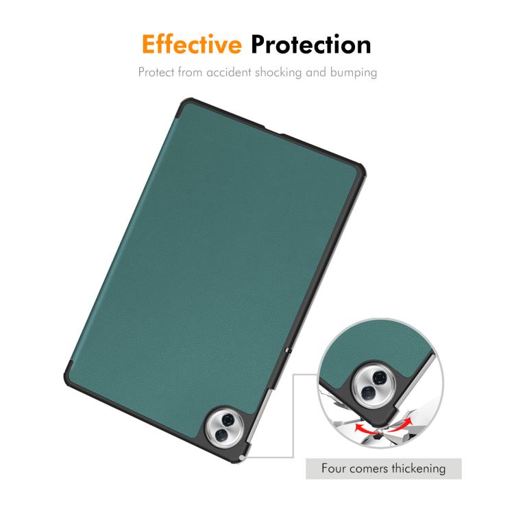 ENKAY Tri-fold Custer Texture Leather Smart Tablet Case – Shockproof, Waterproof, Flip, For Honor Pad 10 12.1, For Honor Pad X8 Pro / X9 11.5, For Honor Pad V8