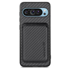 Carbon Fiber Leather Card Magsafe Phone Case – Magnetic, Leather, For Google Pixel 10 Pro XL, For Google Pixel 9 Pro XL, For Google Pixel 10 / 10 Pro, For Google Pixel 9 / 9 Pro
