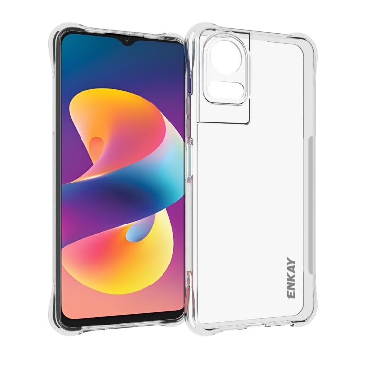 ENKAY Hat-Prince Transparent TPU Shockproof Phone Case, For TCL K70 Nxtpaper 5G, For TCL K70 Power 4G, For TCL NxtPaper 70 Pro, For TCL 503 4G, For TCL 50 LE 4G, For TCL 50 5G, For TCL 50 SE 4G, For TCL 501 4G, For TCL 505 4G, For TCL 40 XE 5G         ...