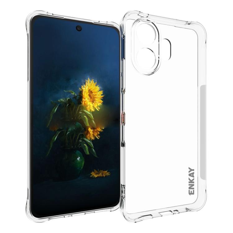 ENKAY Hat-Prince Transparent TPU Shockproof Phone Case, For TCL K70 Nxtpaper 5G, For TCL K70 Power 4G, For TCL NxtPaper 70 Pro, For TCL 503 4G, For TCL 50 LE 4G, For TCL 50 5G, For TCL 50 SE 4G, For TCL 501 4G, For TCL 505 4G, For TCL 40 XE 5G         ...
