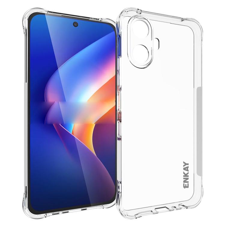 ENKAY Hat-Prince Transparent TPU Shockproof Phone Case, For TCL K70 Nxtpaper 5G, For TCL K70 Power 4G, For TCL NxtPaper 70 Pro, For TCL 503 4G, For TCL 50 LE 4G, For TCL 50 5G, For TCL 50 SE 4G, For TCL 501 4G, For TCL 505 4G, For TCL 40 XE 5G         ...