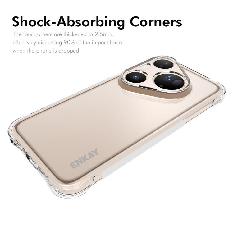 ENKAY Hat-Prince Transparent TPU Shockproof Phone Case, For Huawei Pura 90 Pro Max 5G, For Huawei Pura 90 Pro 5G, For Huawei Pura 90 5G, For Huawei Pura 80 Ultra, For Huawei Pura 80, For Huawei Enjoy 70X, For Huawei Mate 70 Pro, For Huawei Mate 70     ...