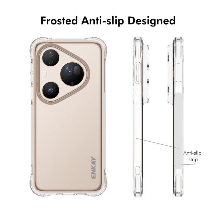 ENKAY Hat-Prince Transparent TPU Shockproof Phone Case, For Huawei Pura 90 Pro Max 5G, For Huawei Pura 90 Pro 5G, For Huawei Pura 90 5G, For Huawei Pura 80 Ultra, For Huawei Pura 80, For Huawei Enjoy 70X, For Huawei Mate 70 Pro, For Huawei Mate 70     ...