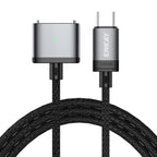 ENKAY 140W USB-C / Type-C to MagSafe 3 Nylon Braided Magnetic Charging Cable with LED Indicator for MacBook 6.6FT, ENKAY Grey, ENKAY Blue ENKAY Grey Grey