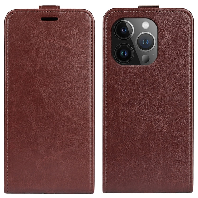 R64 Phone Case – Leather (iPhone 16 Pro) For iPhone 15 Pro Max Brown