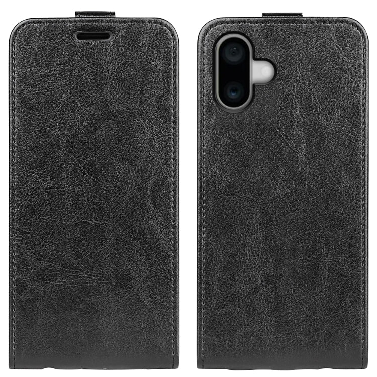 R64 Phone Case – Leather (iPhone 16 Pro) For iPhone 16 Plus Black