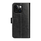 R64 Texture Horizontal Flip Leather Phone Case – Wear-resistant, Card Slot, Flip, For iPhone 15