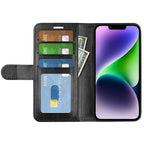 R64 Texture Horizontal Flip Leather Phone Case – Wear-resistant, Card Slot, Flip, For iPhone 15