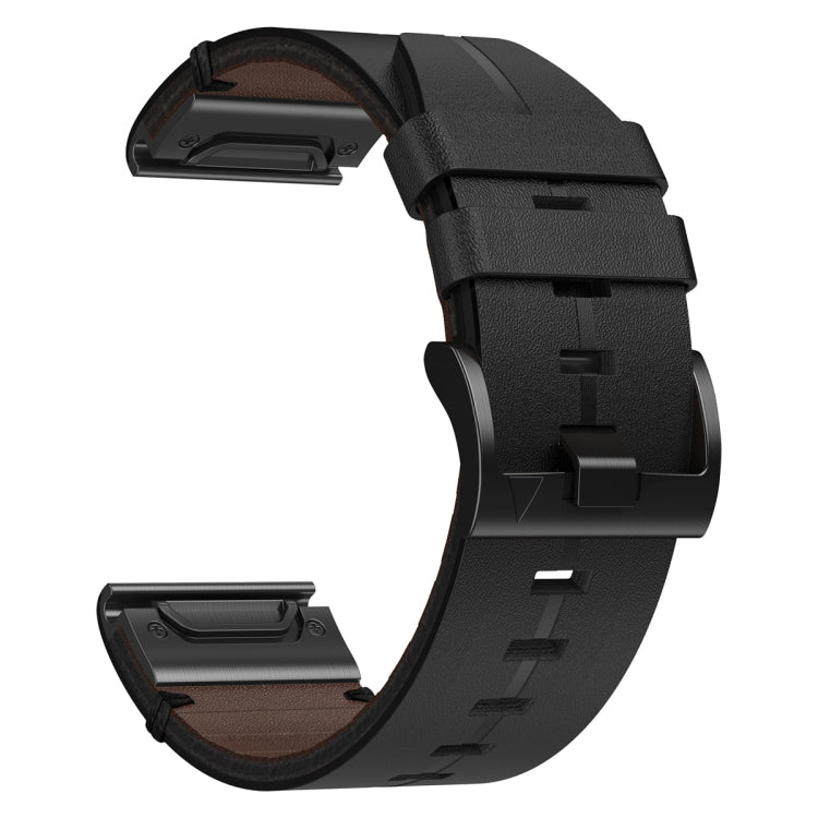 Leather Textured 22mm Watch Band, For Garmin Approach S62, For Garmin Fenix 6 Pro GPS, For Garmin Fenix 5, For Garmin Fenix 5 Plus, For Garmin Instinct, For Garmin Fenix 6 GPS, For Garmin Fenix 6 Sapphire GPS, For Garmin Forerunner 945...