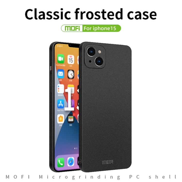 MOFI Fandun Series Frosted PC Ultra-thin All-inclusive Phone Case – Ultra-thin, For iPhone 15