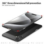 MOFI Fandun Series Frosted PC Ultra-thin All-inclusive Phone Case, For iPhone 16, For iPhone 15 Pro Max, For iPhone 15 Pro, For iPhone 15 Plus