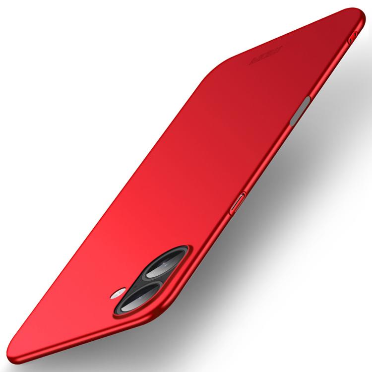 MOFI Phone Case – Frosted PC Ultra-thin Hard Phone Case, For iPhone Air, For iPhone 16... For iPhone 17 Red