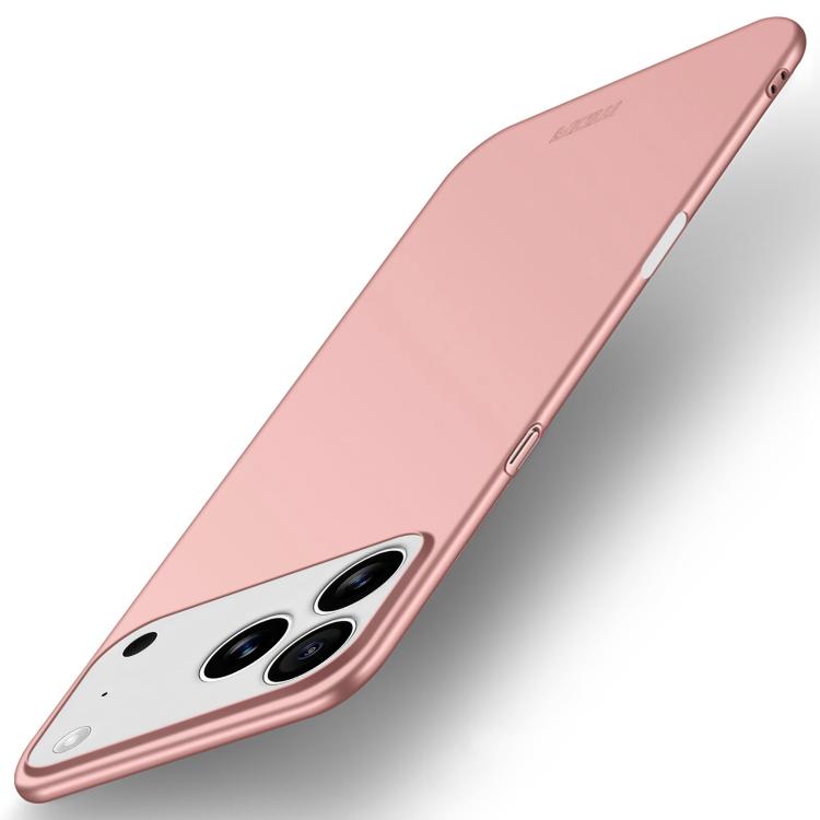 MOFI Frosted PC Ultra-thin Hard Phone Case – Ultra-thin, For iPhone 17e / 16e, For iPhone 17 Pro Max, For iPhone 17 Pro, For iPhone 17 For iPhone 17 Pro Max Rose Gold