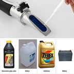 RZ115 Automotive Antifreeze Refractometer Freezing Point Urea Adblue Battery Fluid Glass Water Tester Meter ATC Tool Default Title