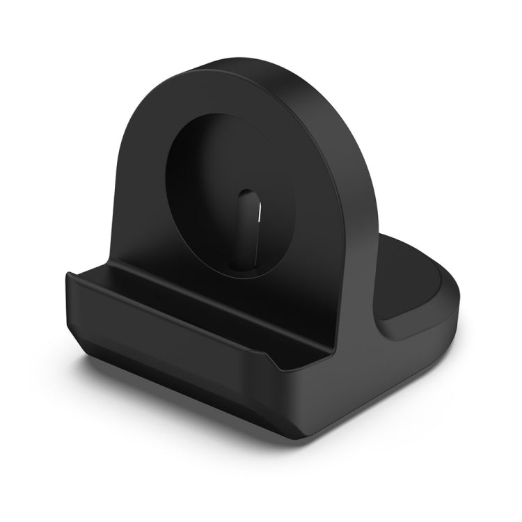For Samsung Galaxy Watch6 / Watch6 Classic / Watch5 / Watch5 Pro JUNSUNMAY Silicone Charger Stand Non-Slip Base Black