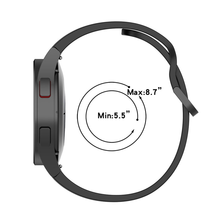JUNSUNMAY Silicone Adjustable Strap + Full Coverage PMMA Screen Protector Kit, For Samsung Galaxy Watch4 44mm