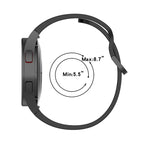 JUNSUNMAY Silicone Adjustable Strap + Full Coverage PMMA Screen Protector Kit, For Samsung Galaxy Watch5 40mm