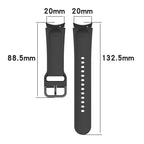 JUNSUNMAY Silicone Adjustable Strap + Full Coverage PMMA Screen Protector Kit, For Samsung Galaxy Watch5 Pro 45mm