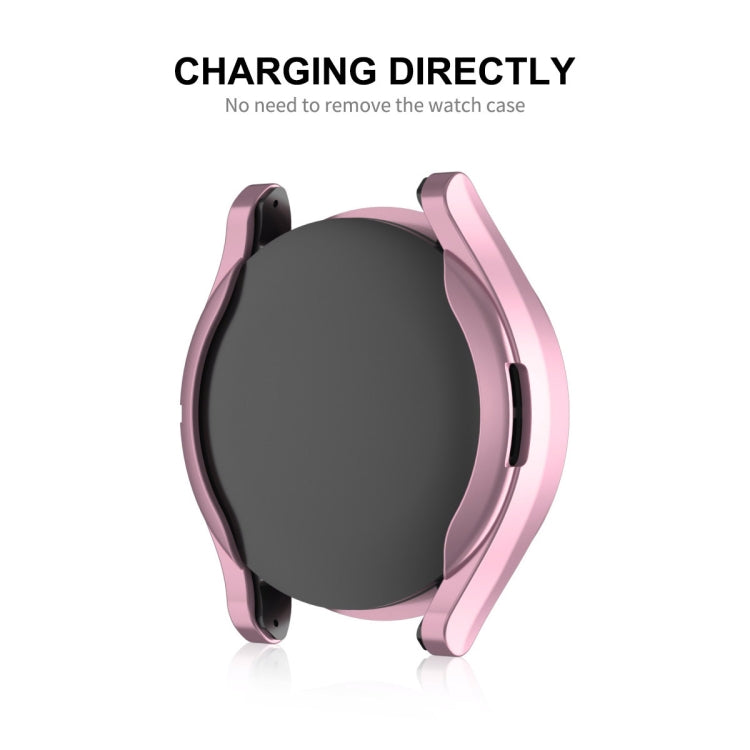 ENKAY Hat-Prince Electroplated Soft TPU Case + 0.2mm 9H Glass Screen Protector – Screen Protector, TPU, For Samsung Galaxy Watch6 Classic 47mm, For Samsung Galaxy Watch6 Classic 43mm