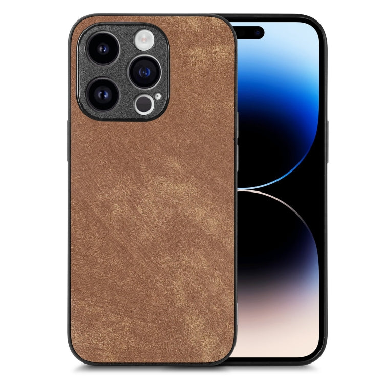Phone Case – Leather (iPhone 15) #2 For iPhone 14 Pro Brown