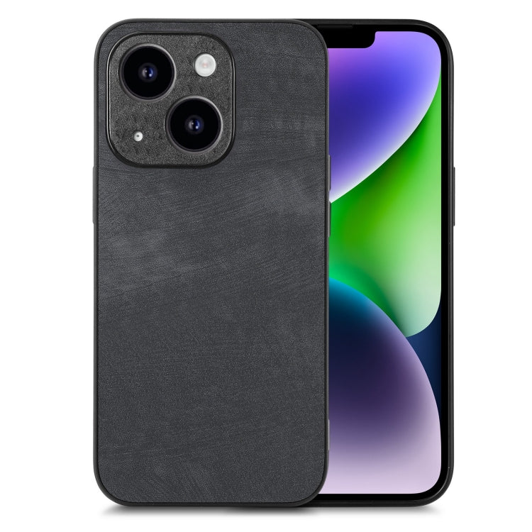 Phone Case – Leather (iPhone 15) #2 For iPhone 14 Plus Black