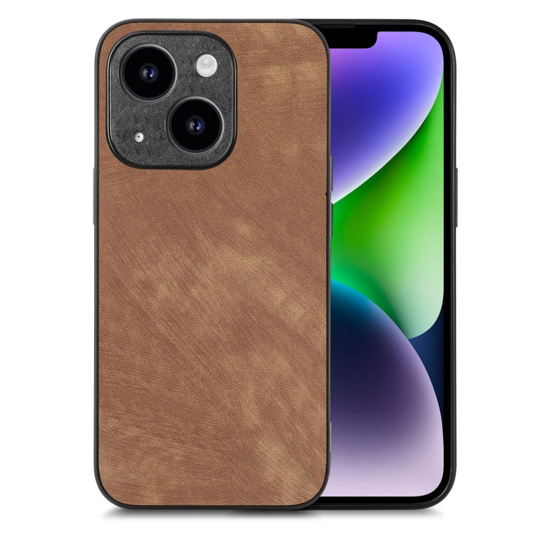 Phone Case – Leather (iPhone 15) #2 For iPhone 14 Plus Brown